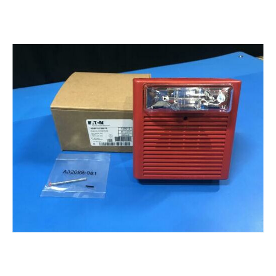 Wheelock ASWP-2475W-FR Red Fire Alarm Horn / Strobe 129012 image {1}