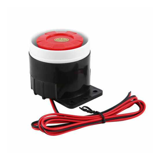 (5items/lot) Mini Red Wired Horn Siren Sound Alarm System for Home Security image {4}