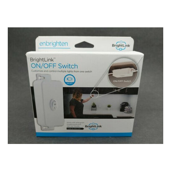 Enbrighten 45087 BrightLink ~ On/Off Switch for Under Cabinet lighting ~ White Thumb {1}