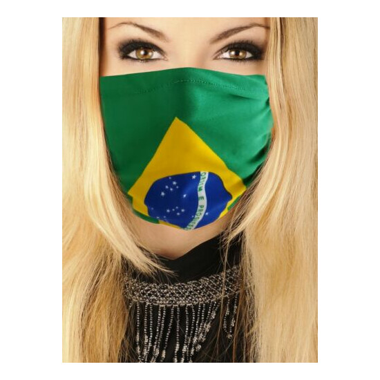 Country Flag Face Mask - Brazil image {1}
