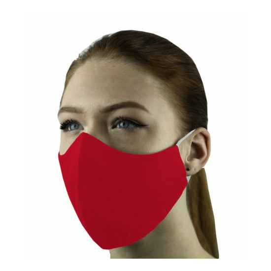 3 Face Masks Set In 3 sizes Triple Layers 100% Cotton Washable Reusable W/Pocket image {10}