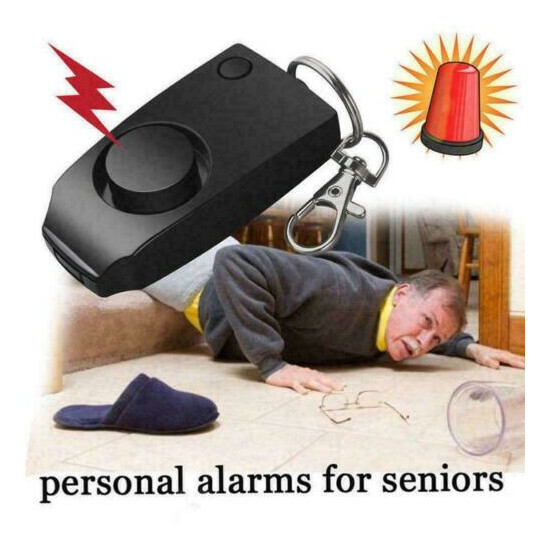 Personal AntiRape Alarm-Keychain 130dB SOS-Emergency Self Def Alarms Safety L8N0 image {1}