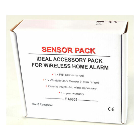 Red Shield Wireless Alarm Accessory Pack PIR Door Sensor 868 MHz image {2}