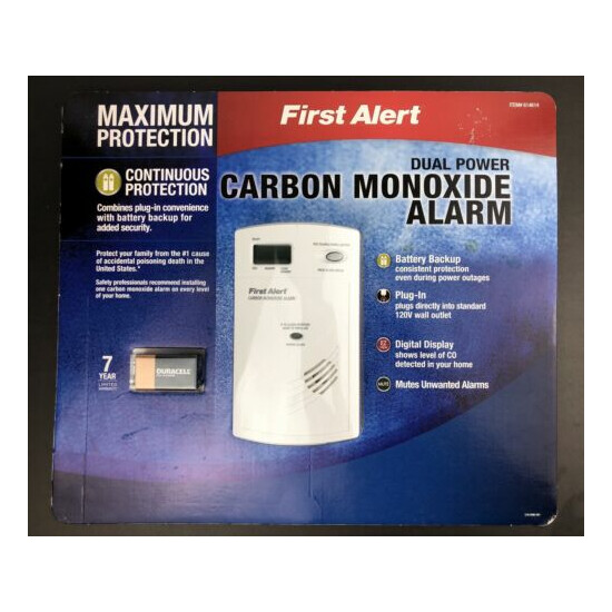 First Alert 614614 Dual Power Carbon Monoxide Alarm NEW SEALED (Read)!!! image {1}