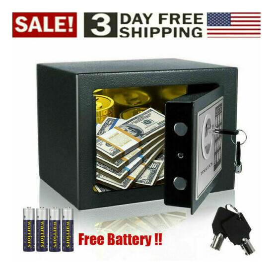 2022 Digital Electronic Safe Box Keypad Lock Home Office Gun Cash Jewelry- image {4}