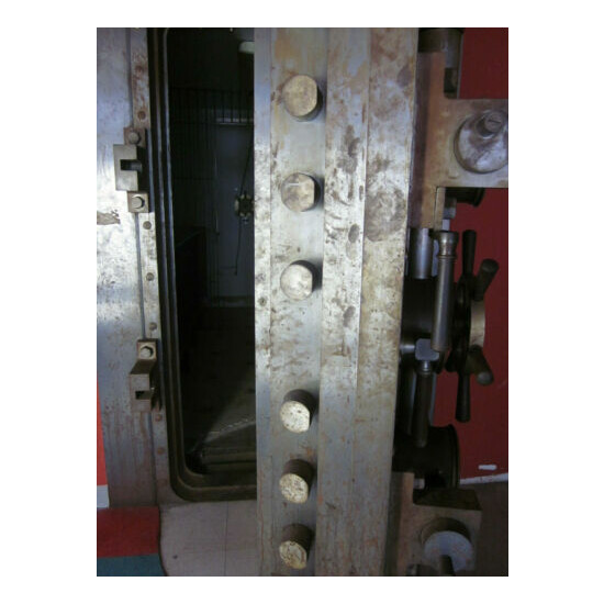 antique Mosler Bank vault Door & trim old Bank Thumb {3}