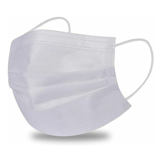 Blue/ White Color Face Mask Mouth & Nose Protector Respirator Masks with Filter image {8}