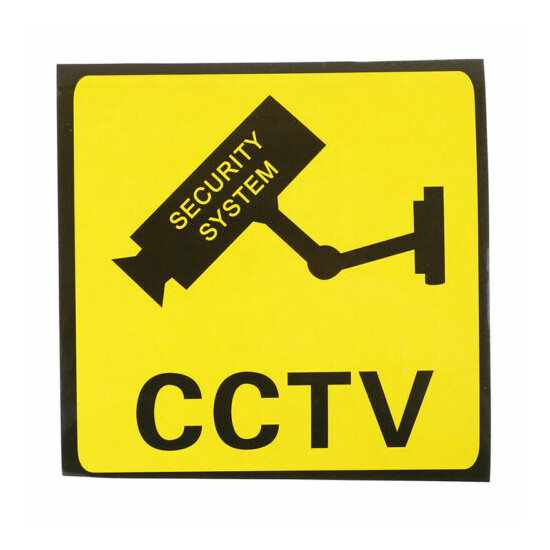 10Pcs CCTV Video Surveillance Security Camera Alarm Sticker Warning SignYUPF image {2}