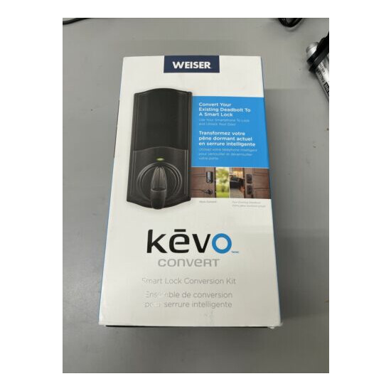 Weiser Kevo Convert Smart Door Lock Conversion Kit Bluetooth Keyless- Bronze image {1}