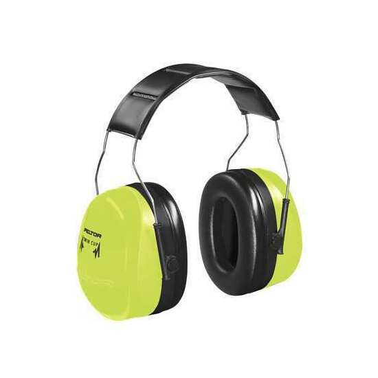 3M Peltor H10a Hv Over-The-Head Ear Muffs, 30 Db, Optime, Black/Green image {1}