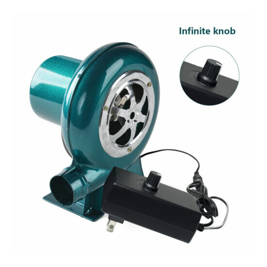 80W Combustion Blower Home Stove Fire Electric Fan Adjustable Speed 110V-220V image {6}