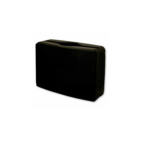 GEN Countertop Folded Towel Dispenser 10.63" x 7.28" x 4.53" Black 1607 image {1}