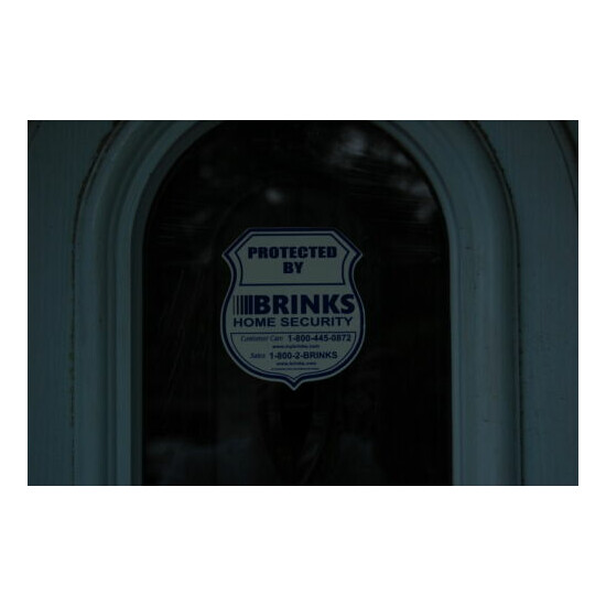 BRINKS BURGLAR BUSTER 2 security yard sign 8 +2 bonus sticker HOME SHOP ALARM  image {4}