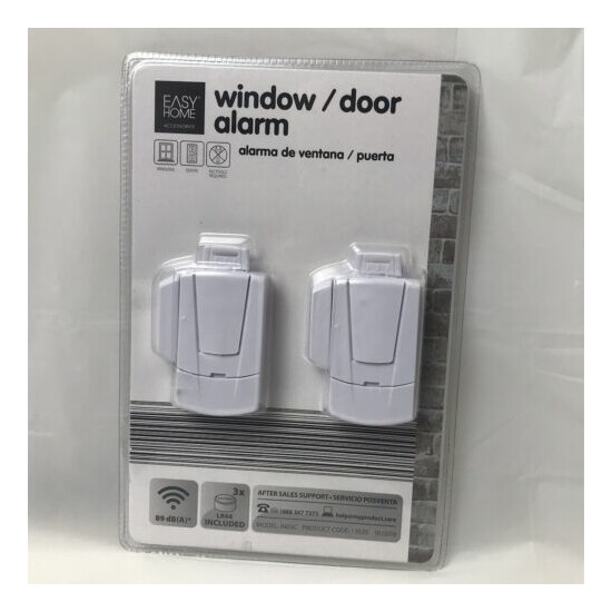 Easy Home Window and Door Alarm 2pk NEW Sealed image {1}