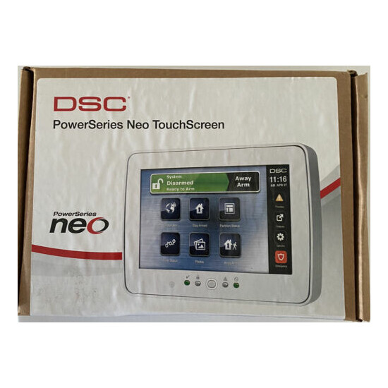 DSC HS2TCHPBLK Power Series NEO 7" Touchscreen For Home Security/ W Prox image {1}