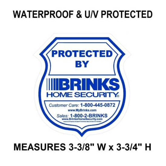 Home Window Door Security Stickers Decals signs For Brinks Alarm+Cameras in use image {2}