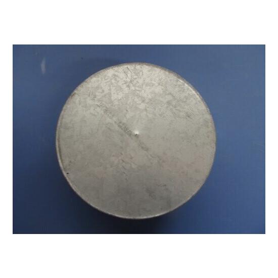 Lot of Galvanized Steel Stove Pipe Round End Caps Various Sizes. 5 Total pcs. image {3}