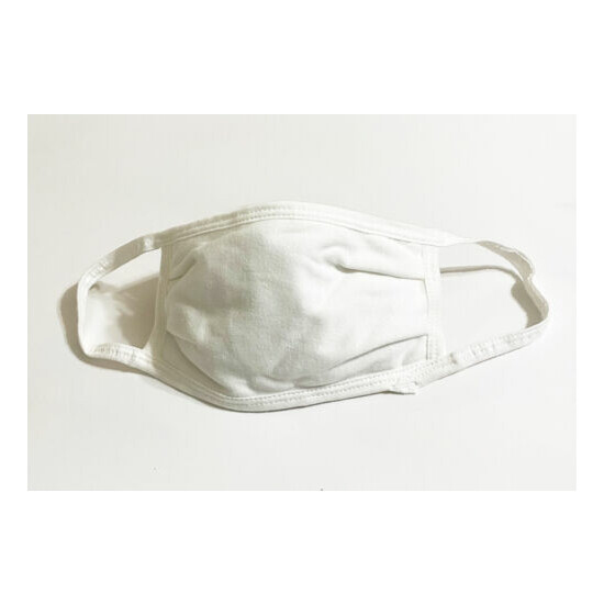 Face Masks - Washable, Cotton, White - 50 Pack image {1}