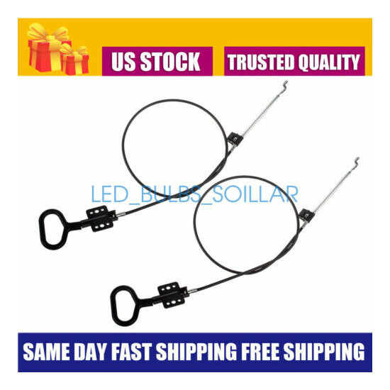 2Pcs Sofa Recliner Cables Recliner Release Pull Cables D-Ring Handle Replacement image {1}