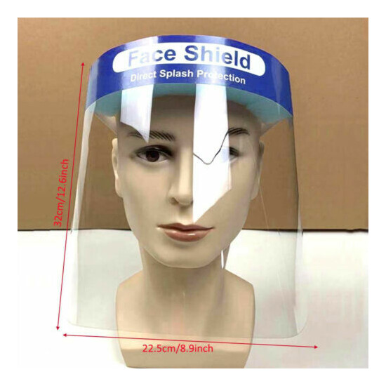 10pcs Reusable Full Face Covering Anti-fog Safety Shield Mask Glasses Eye Helmet image {7}