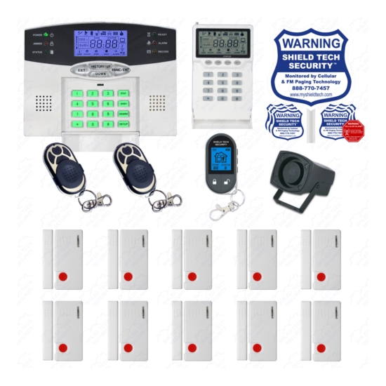 Wireless Burglar Alarm System Phone Line Auto Dialer US Home House Smart PSTN FU image {1}