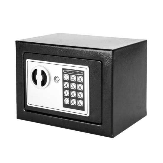US 17E Home Fireproof Electronic Password Digital Steel Plate Safe Box Gun Cash image {2}