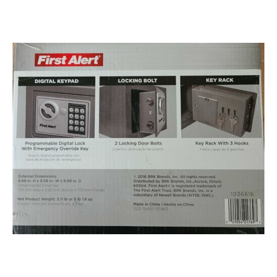 First Alert Digital Lock Security Box 1036617 BRAND NEW!!! image {3}