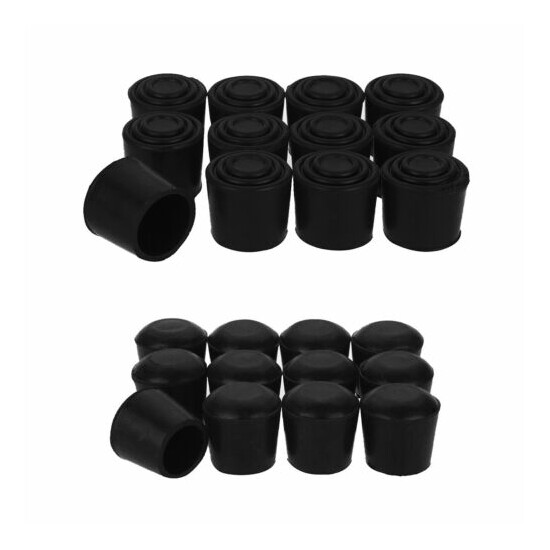 12 Pack Rubber Furniture Pad Feet Table Chair Leg Cap Cover Tips Floor Protector image {2}