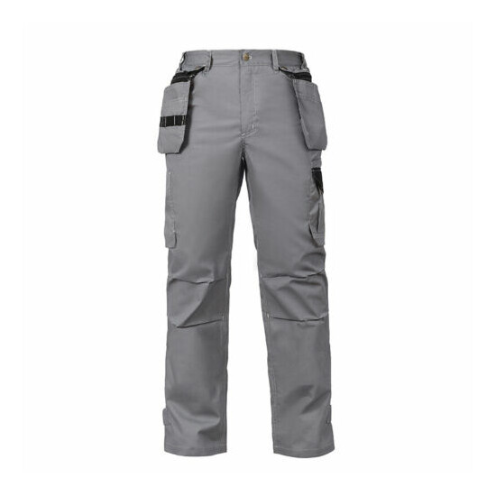 Mens Workwear Cargo Pant Multiple Pockets Security Utility Work Trousers image {4}