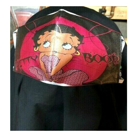 ***Betty Boop*** REVERSIBLE Cotton Face mask (handmade)AA image {2}