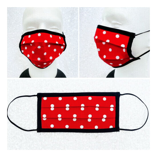 Disney Inspired Minnie Mouse Filter Face Mask Adult Child Reuse Washable Cotton image {61}