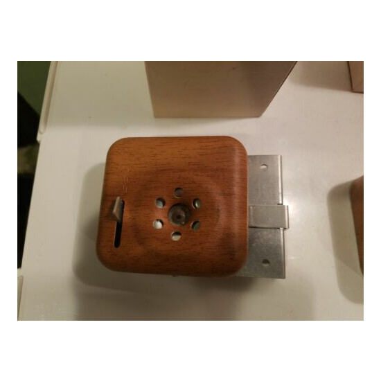 Vintage Wood Look Mechanical Door Alarm - Battery Powered - LOT OF 2 image {2}
