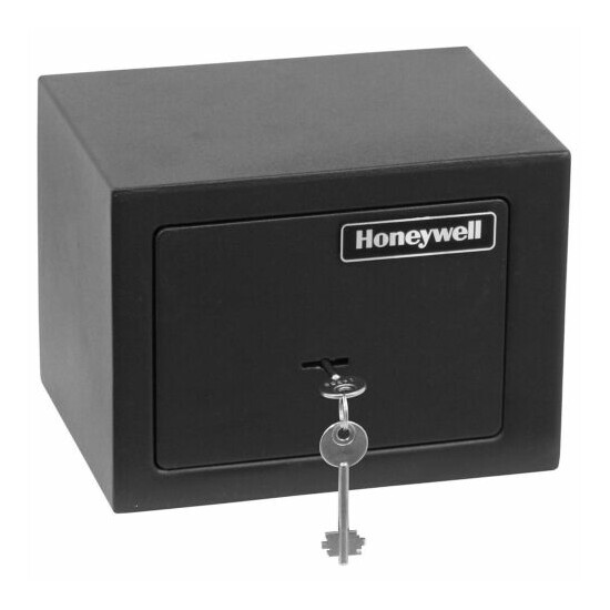 Honeywell 0.18 cu. ft. Small Steel Security Safe with Key Lock, 5002 image {1}