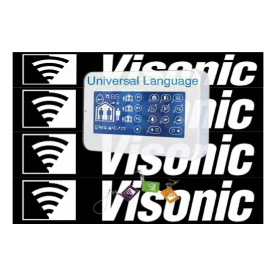Visonic KP-160 White Touch Screen Keypad Proximity Reader PowerMaster Alarm image {3}