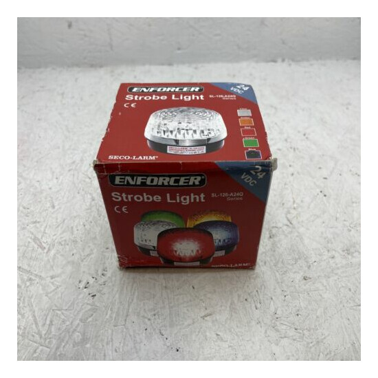 Seco-Larm Enforcer Xenon Strobe Light, 12VDC, Amber Lens (SL-126Q/A) image {1}