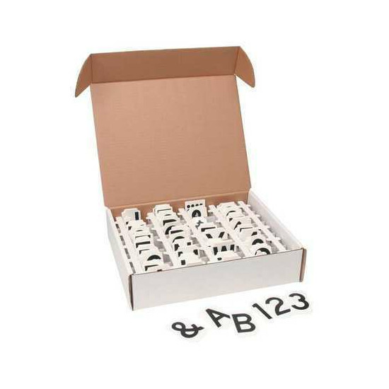 Brady 52207 Letters And Numbers Kit,Black,Vinyl image {1}