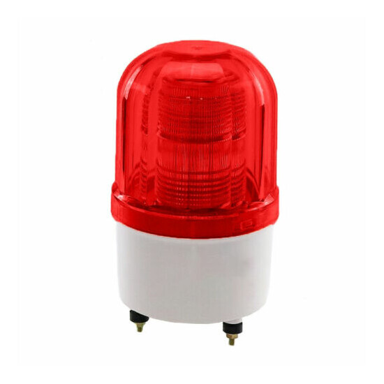 Rotary LED Strobe Alarm Lamp Light Siren LED Warning Light Belt Voice 220/48/12V image {2}