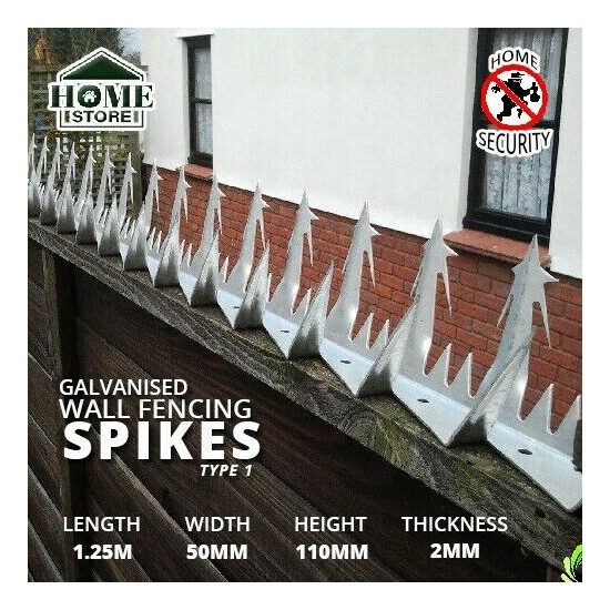 [ Free Shipping ] Galvanized Security Wall Anti Climb Fencing Spikes Type1 image {1}