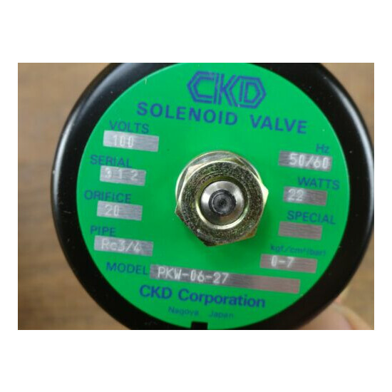 New CKD OAC PKW-06-27 AC100V OP-1795 Solenoid Valve 3/4" Brass  image {5}