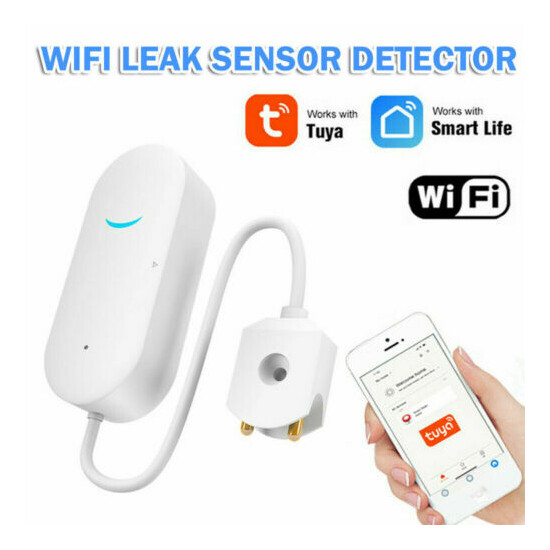 Tuya Alarm Home WIFI Water Leak Sensor Detector Leakage Overflow Security System image {1}