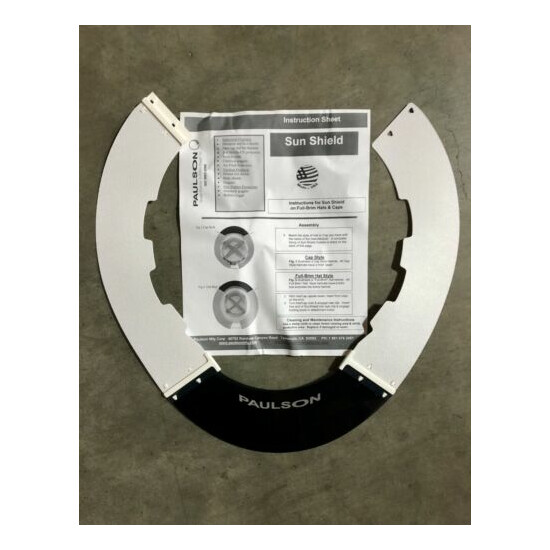 Paulson Sun Shield A-S5-M for MSA V-Gard Cap Style Hard Hat image {1}