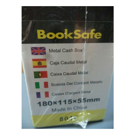 HomeSafe The New English Dictionary Black Metal Book Safe 180 x 115 x 55 mm NIP  image {3}