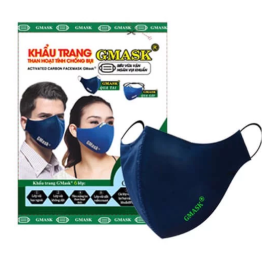 Face Mask Gmask- BFE activated carbon filter washable/reusable mask & filter image {1}