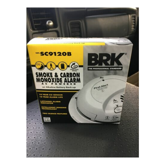 BRK First Alert SC9120B Combination Carbon Monoxide & Smoke Alarm AC w/bat image {1}