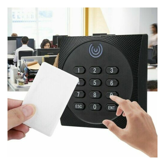 125KHz RFID ID Card Reader Password Keypad Waterproof Door Access Control System image {2}
