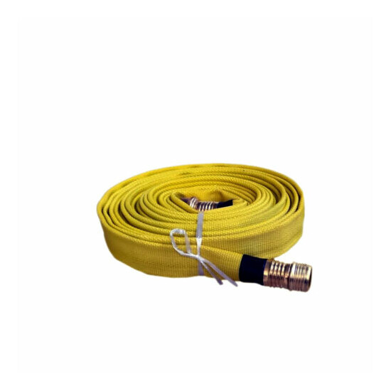 Forestry Grade Lay Flat Fire Hose with Garden Thread, YELLOW, 250 PSI Thumb {5}