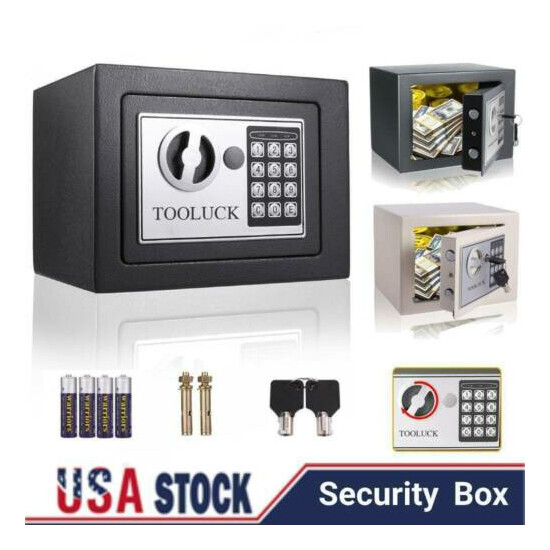 9" Large Digital Security Safe Box / Electronic Safebox with Keypad & Keys hu01 image {4}