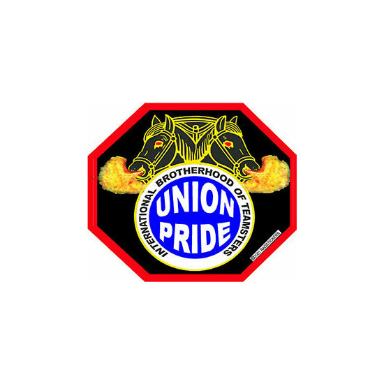 Union teamster sticker, CT-4 image {1}
