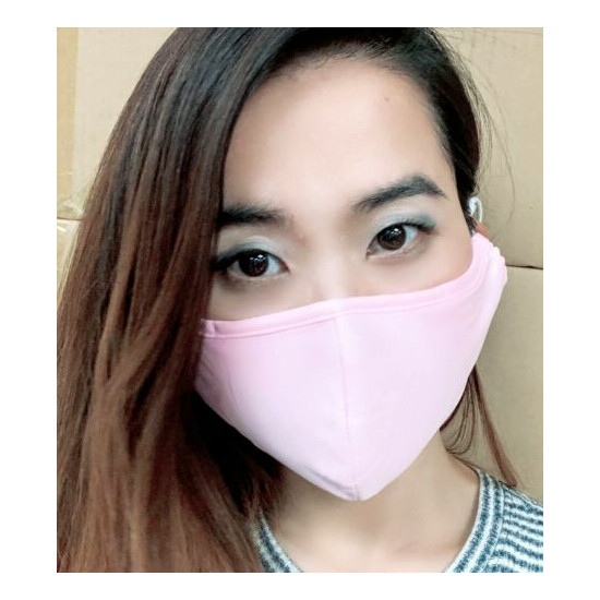 6 OR 10 PINK ADJUSTABLE Mask Cloth Face Masks Reusable Washable FABRIC 4 LAYERS  image {15}