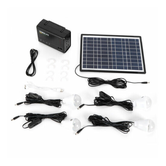 Portable Power Station Solar Generator Panel Power Bank Outlet Camping Emergency image {3}